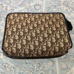 Vintage Christian Dior Trotter Oblique Pouch / Clutch – Brown
